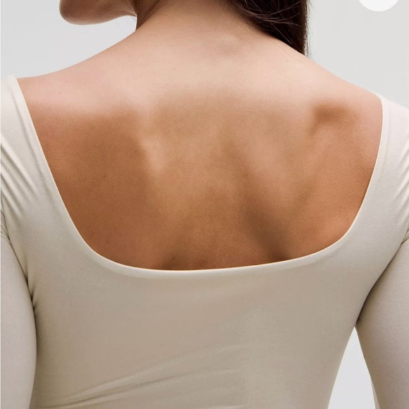 NWT Retail $88 Lululemon Wundermost Square Neck Bodysuit Daily Essentials - Picture 3 of 9